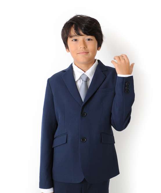 Glazos ストレッチ ネイビースーツ2点セット コン 子供服のglazos