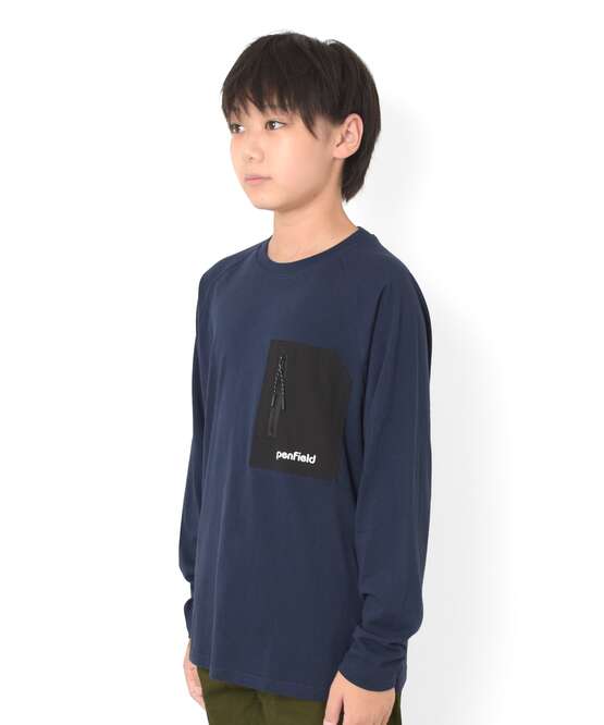 Penfield】☆おまとめ買い対象☆【Penfield】ジップポケットラグラン長袖Tシャツ[3色展開] | 子供服のGLAZOS