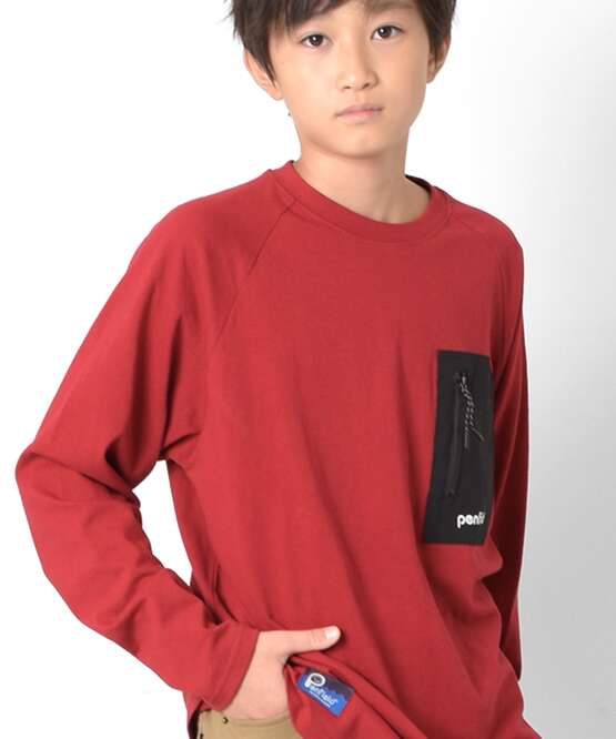 Penfield】☆おまとめ買い対象☆【Penfield】ジップポケットラグラン長袖Tシャツ[3色展開] | 子供服のGLAZOS