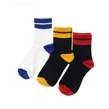 【S&H】レギュラー丈・ソックス３足セット[5セット展開]