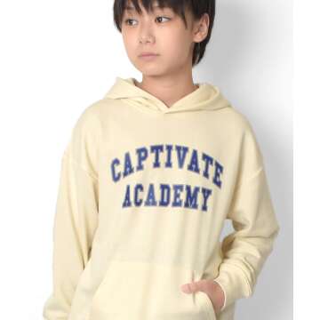 【GLAZOS】★セール★カレッジプリントパーカー[4色展開]