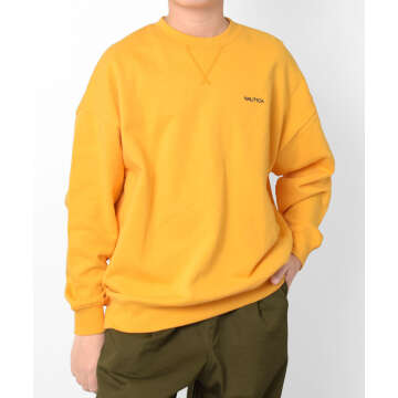 【NAUTICA】【おまとめ買い割対象】★セール★【NAUTICA】ワンポイントトレーナー[4色展開]