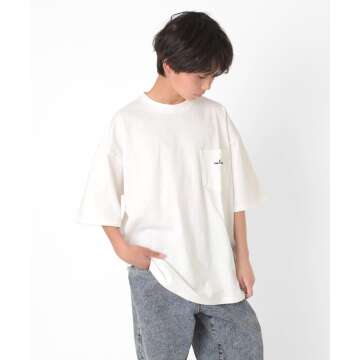 【おまとめ買い割対象】【NAUTICA】フロントポケット刺繍ビッグ半袖Tシャツ[3色展開]