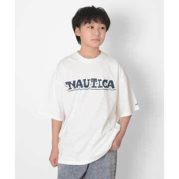 【NAUTICA】【おまとめ買い割対象】【NAUTICA】フロントロゴビッグ半袖Tシャツ[3色展開]