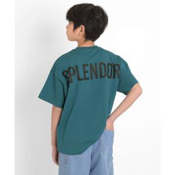 【GLAZOS】【接触冷感】バックロゴプリント半袖Tシャツ[5色展開]